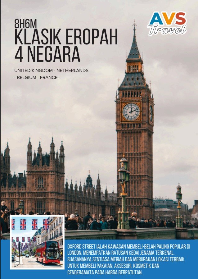 8D6N Klasik Eropah 4 Negara + Istanbul